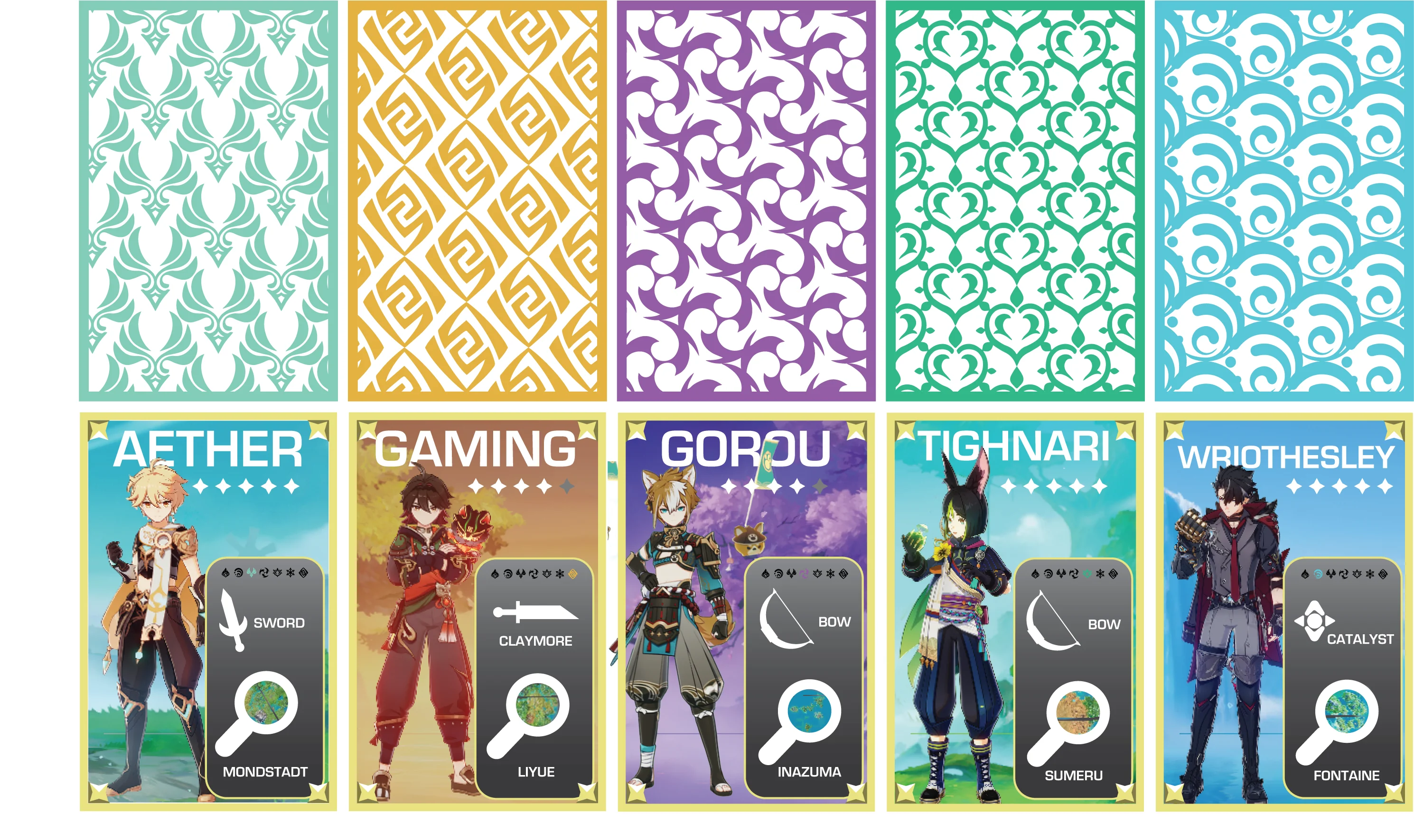 Genshin Impact Trading Cards