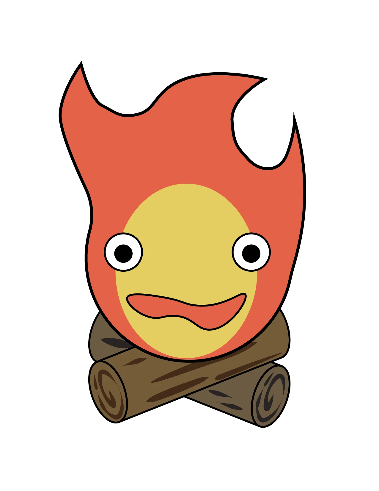 Hand-illustrated Studio Ghibli sticker icon — original fan art, no AI