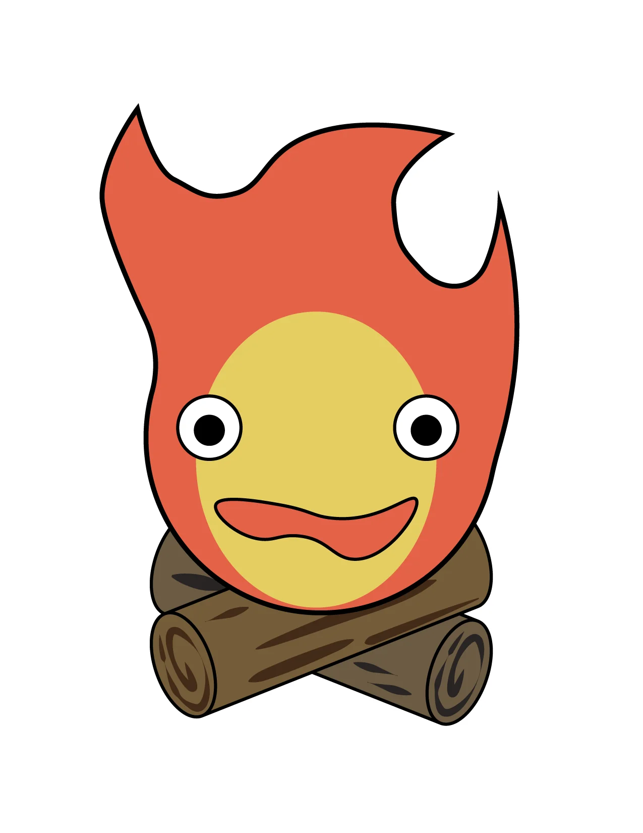 Hand-illustrated Studio Ghibli sticker icon — original fan art, no AI