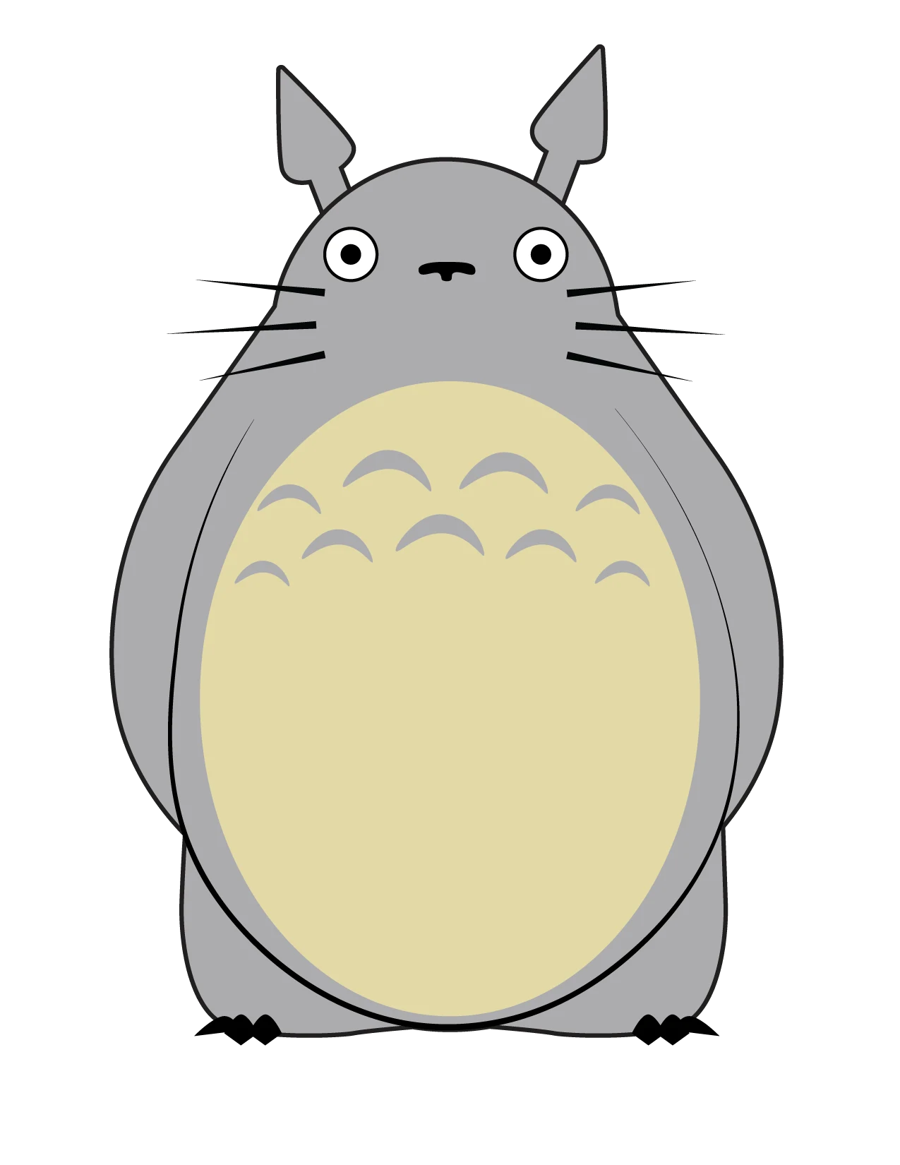 Studio Ghibli fan art sticker icon — original illustration by Grim Grin Graphics