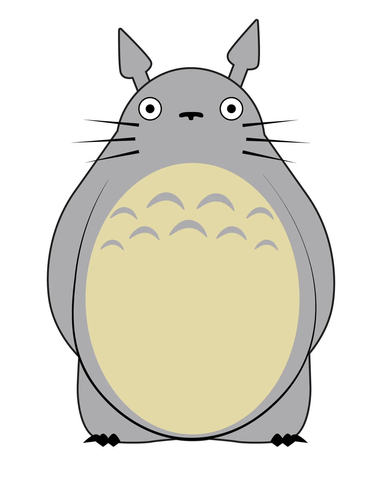 Studio Ghibli fan art sticker icon — original illustration by Grim Grin Graphics