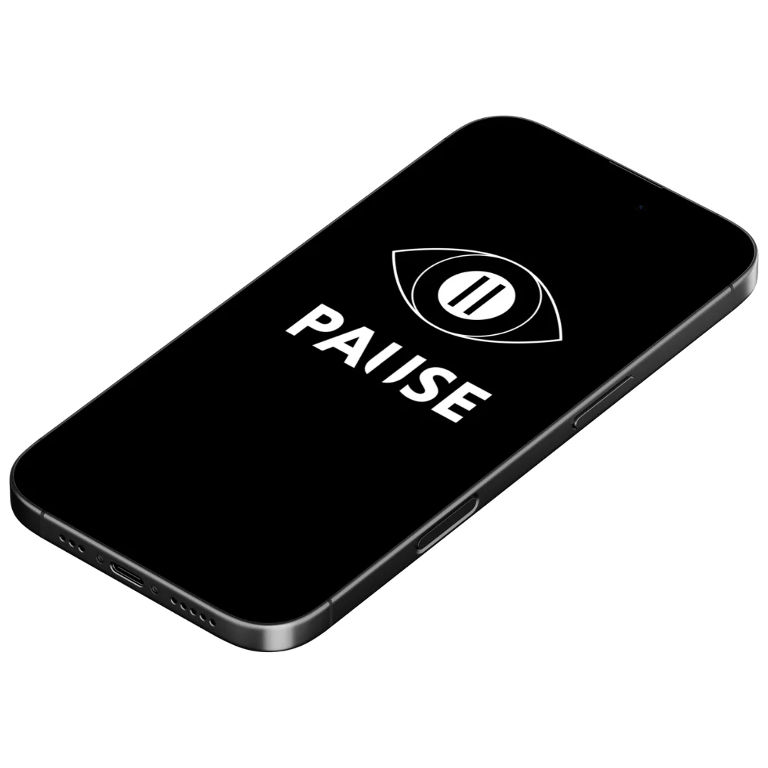 PAUSE brand mockup