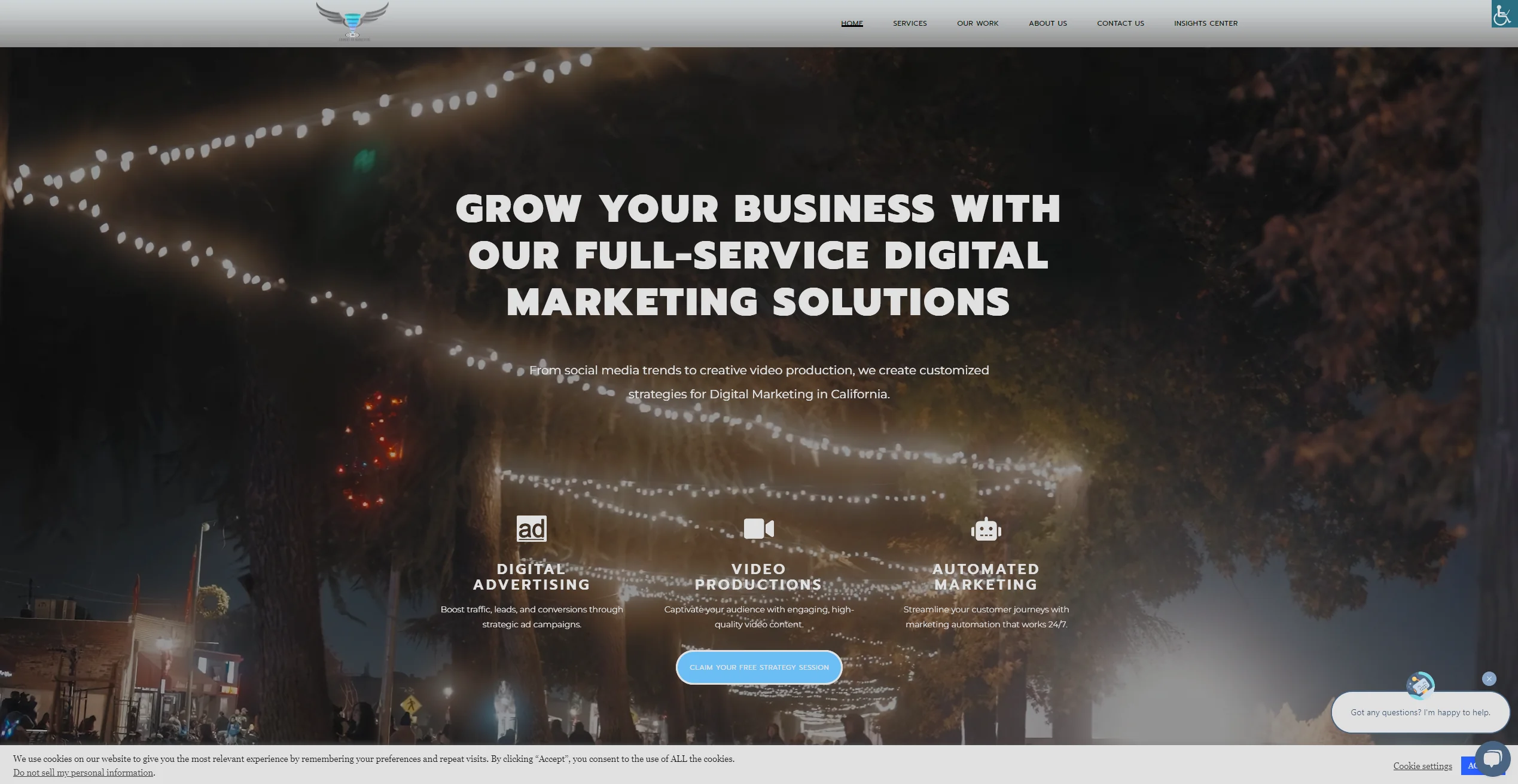 Counsel of Marketers agency website design — delivered through California-based digital marketing agency